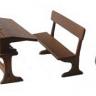 1/24th Double School desk kit